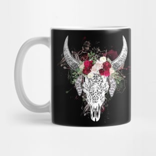 Cow skull floral 23 Mug